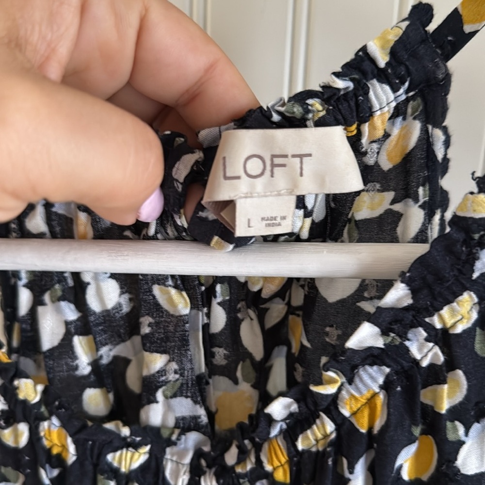 LOFT Fruit Print Halter Neck Romper - Picture 5 of 8